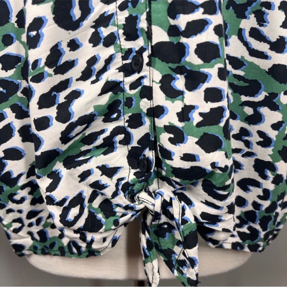 EUC Beachlunchlounge Tanzania Animal Print Blouse - Picture 7 of 11